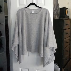 Garnet Hill 100% Cashmere Poncho